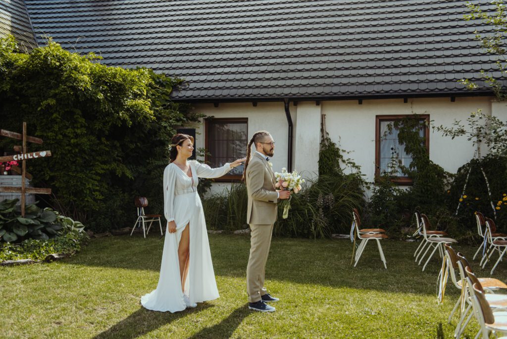 First look w ogrodzie w Rusiborek Dom.